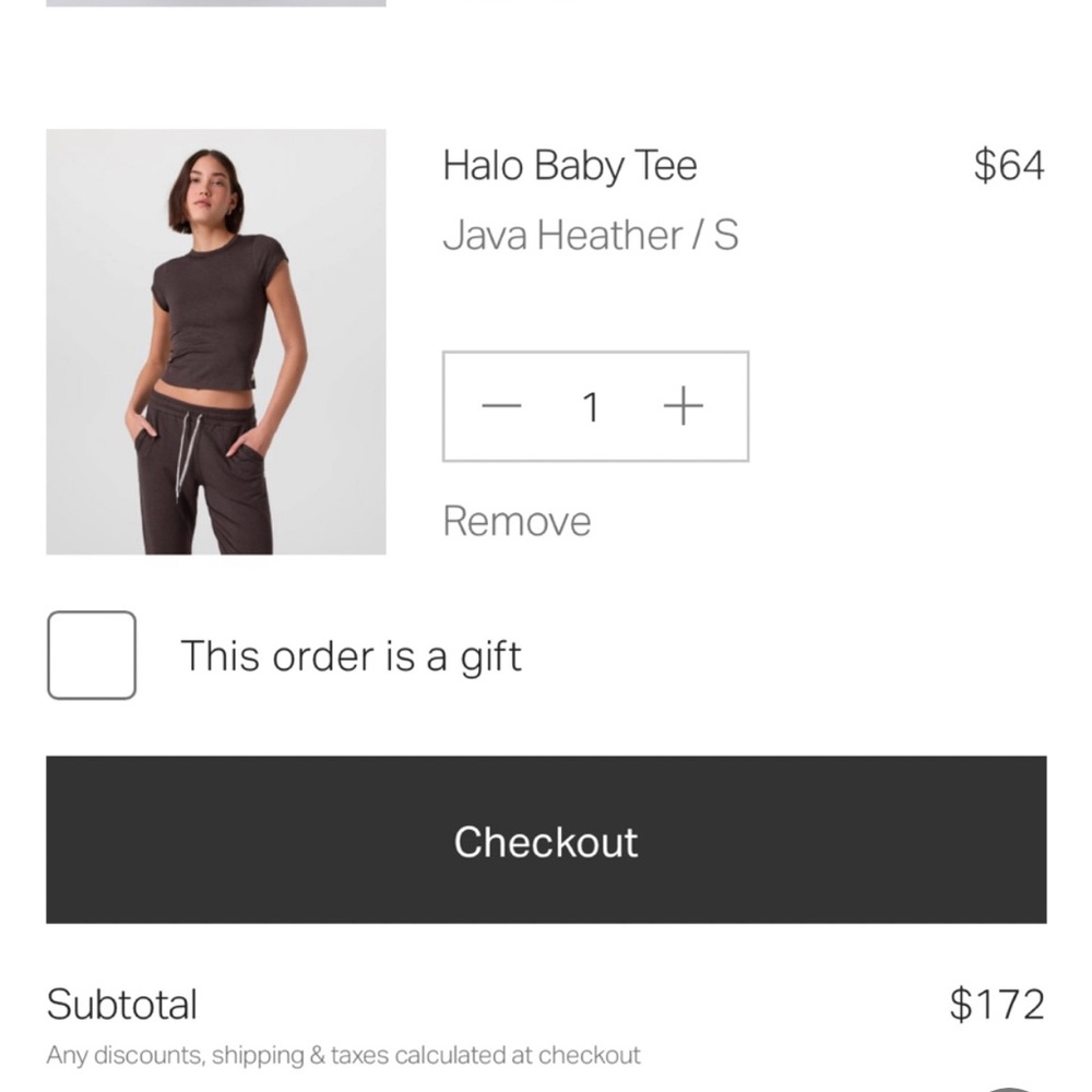 Vuori Halo Baby Tee in Java Heather